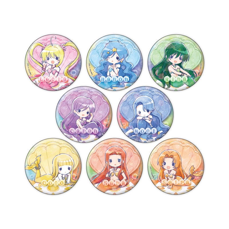 Mermaid Melody Pichi Pichi Pitch - 03 Seashell Ver. (Graff Art Illustration) - Hologram Can Badge (65Mm)